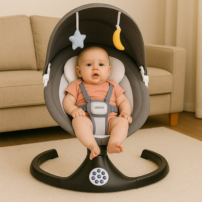 Transat Bébé Électrique – Balancement Doux & Contrôle Intelligent