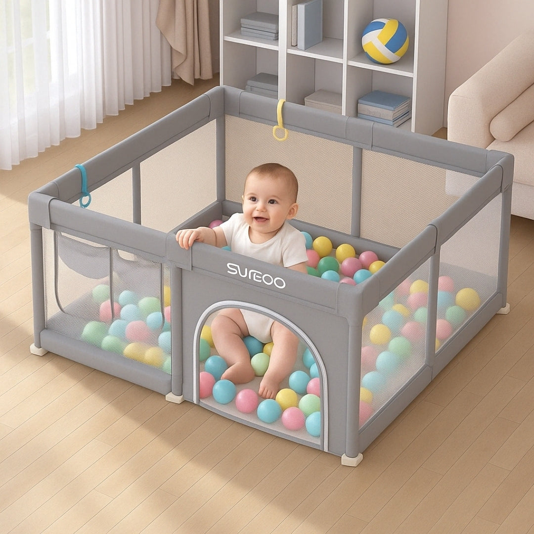 Aire de Jeu Bébé Sécurisée – Grand Format, Confort et Tranquillité d’Esprit