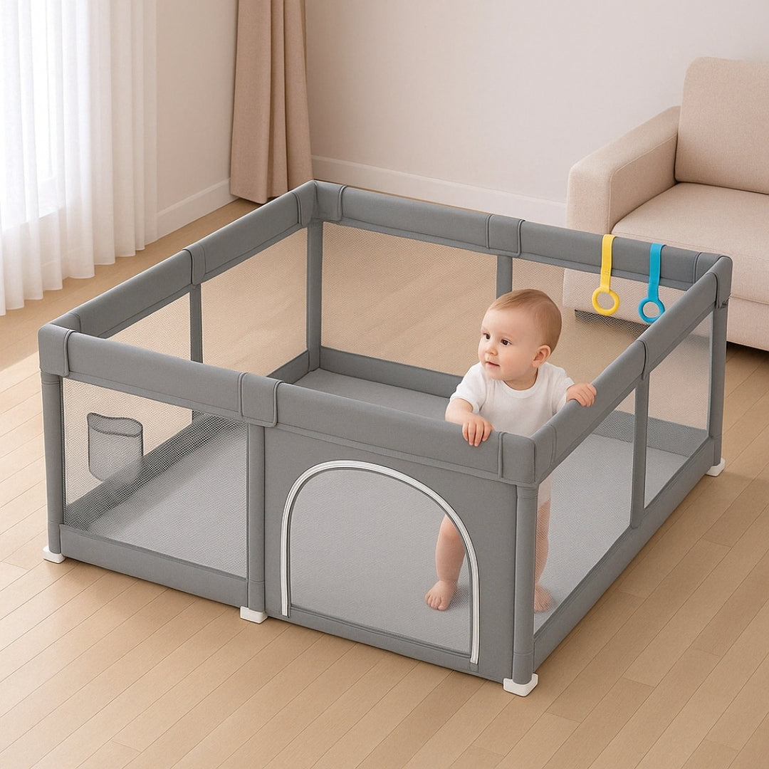 Aire de Jeu Bébé Sécurisée – Grand Format, Confort et Tranquillité d’Esprit
